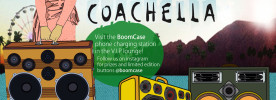 coachella girl ladies boomcase station VIP Party Campground 2013