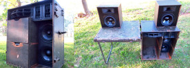 DJ Booth BoomCase Vintage Mobile Booth Audio System PA Suitcase Bass