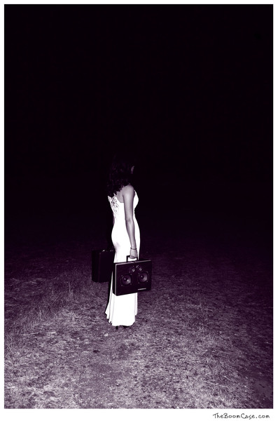 vintage suitcase boomcase boombox